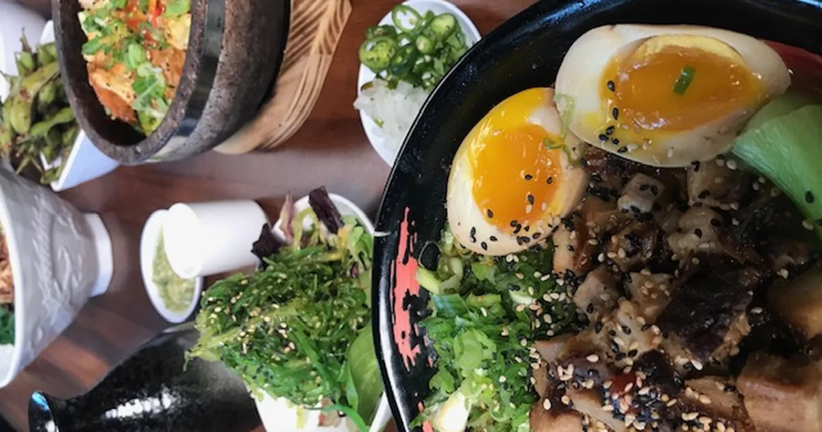 Bakudan Ramen brand table setting